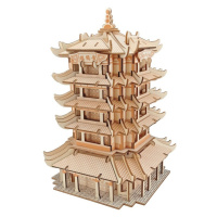 Woodcraft Drevené 3D puzzle Yellow Crane Tower