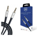 3mk audio kábel - AUX Cable Jack 3,5mm - Jack 3,5mm, dĺžka 1 m, čierna