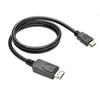 Kábel C-TECH DisplayPort/HDMI, 3m, čierny