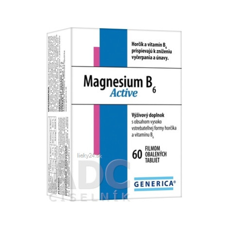 GENERICA Magnesium B6 Active 60TBL