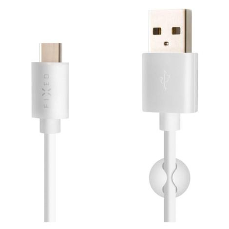 Fixed USB-A/USB-C, 3A, 2m biely