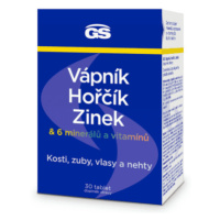 GS Vápnik horčík zinok 30 tabliet