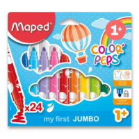 Detské fixky Maped Color´Peps Jumbo - 24 farieb