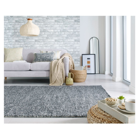 Ručně tkaný kusový koberec Minerals Dark Grey - 160x230 cm Flair Rugs koberce