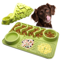 Zpomalovací podložka na jídlo pro psy Jilda zelená