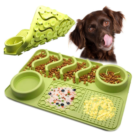 Zpomalovací podložka na jídlo pro psy Jilda zelená Tutumi