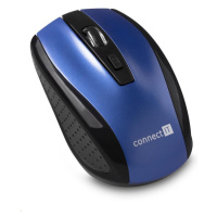 CONNECT IT Bezdrôtová optická myš, modrá