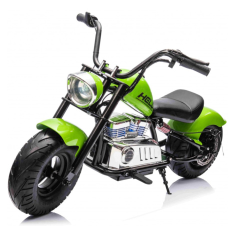 mamido Detská elektrická motorka Chopper Warrior 36V zelená