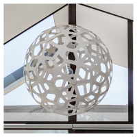 David trubridge Coral závesná lampa Ø 60cm biela