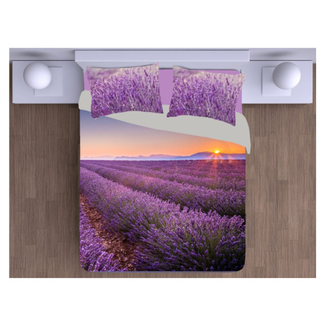 Gipetex Natural Dream 3D talianská obliečka 100% bavlna Lavanda - 140x220 / 70x90 cm