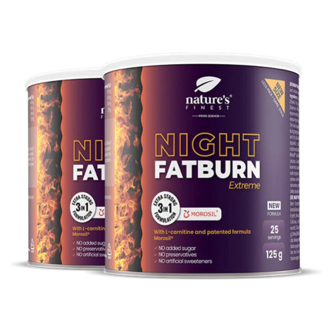 Nature's Finest Night FatBurn Extreme | Morosil červený pomeranč + L-karnitin + kozlík lékařský 