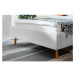 Svetlosivá čalúnená dvojlôžková posteľ s úložným priestorom s roštom 140x200 cm Lotte - Meise Mö