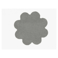 Koberec color shaggy - šedá - kvietok - 120 cm