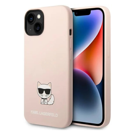 Kryt Karl Lagerfeld KLHCP14MSLCTPI iPhone 14 Plus 6,7" hardcase light pink Silicone Choupette Bo