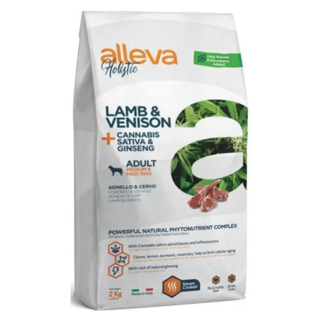 Alleva HOLISTIC dog adult medium & maxi lamb & venison 12kg