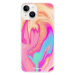 Odolné silikónové puzdro iSaprio - Orange Liquid - iPhone 15 Plus