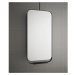 Zrkadlo otočné s poličkou Salgar 50x100 cm čierna 83916