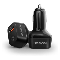 AXAGON PWC-PQ38 car charger 1x QC3.0 + 1x PD USB-C, 38W, black