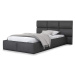 GM Čalúnená posteľ 120x200 s úložným priestorom Dony - grafit