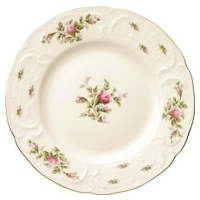 ROSENTHAL SANSSOUCI ELFENBEIN MOOSROSE NEU POLIERGOLD ROMANA, 26 cm