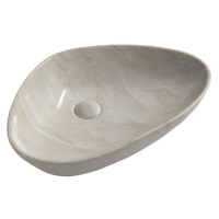 SAPHO - DALMA keramické umývadlo na dosku 58,5x39 cm, marfil 227