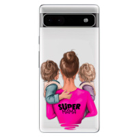 Odolné silikónové puzdro iSaprio - Super Mama - Two Boys - Google Pixel 6a 5G
