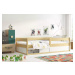 BMS Detská posteľ HUGO | 80 x 160 cm FARBA: Grafit