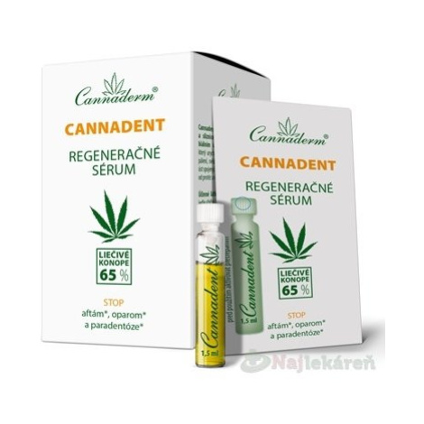 Cannaderm Cannadent regeneračné sérum 10 x 1,5 ml