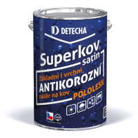 DETECHA Superkov satin - vysokoodolný antikorózny syntetický náter RAL 7032 - štrková šedá 20 kg