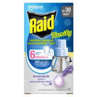 Raid Family vhodné pre deti od 6 mesiacov levanduľa náplň 27ml 30 nocí