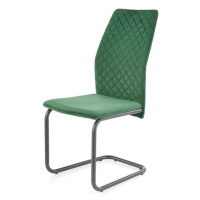 Sconto Jedálenská stolička SCK-444 zelená/čierna