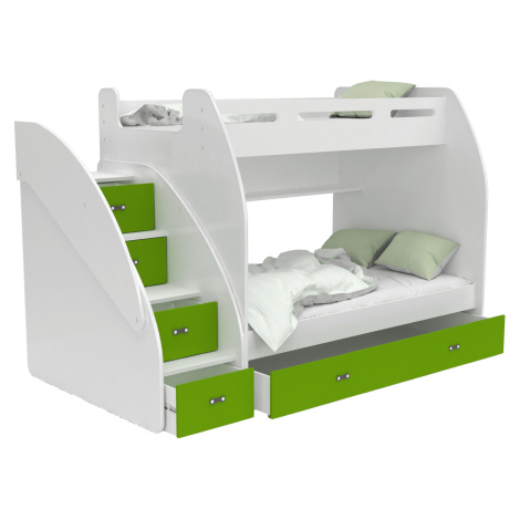 GL Multifunkčná poschodová posteľ Max 3 Farba: Zelená