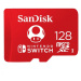 SanDisk MicroSDXC karta 256 GB pre Nintendo Switch (R:100/W:90 MB/s, UHS-I, V30,U3, C10, A1) lic