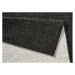 Kusový koberec Twin-Wendeteppiche 103096 schwarz creme – na ven i na doma - 80x150 cm NORTHRUGS 