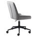 Furniria Dizajnová kancelárska stolička Dana sivý zamat