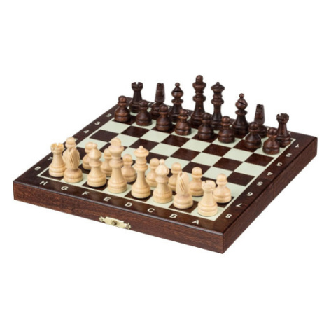 Malé magnetické drevené šachy