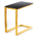 Odkládací stolek Stivar 50 cm zlato-černý