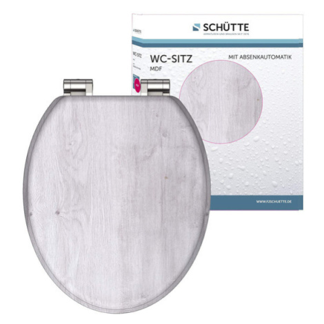 Schütte WC doska s pomalým spúšťaním (imitácia svetlého dreva) SCHÜTTE