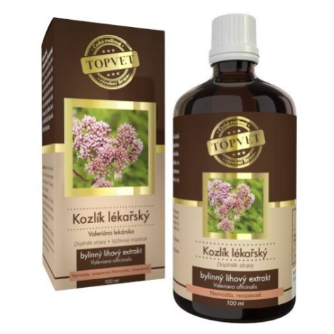 TOPVET Baldriánské kvapky – Valeriána lekárska 100 ml
