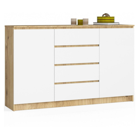 RAUMHIRSCH FURNITURE KOMODA dub Artisan, biela 99/160/40