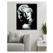 Maľovanie podľa čísel - ČIERNOBIELA MARILYN Rámovanie: vypnuté plátno na rám, Rozmer: 80x100 cm