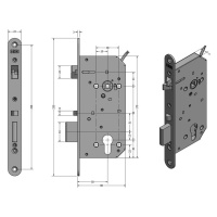 SAM EL 9050 - elektromechanický samozamykací zámok