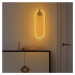 LED nástenné svietidlo v zlatej farbe Can – Opviq lights