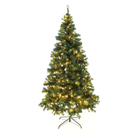 Vianočný stromček so svetielkami, zelená, 220 cm, LED450, CHRISTMAS TYP 5 Tempo Kondela