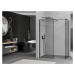 MEXEN/S - Kioto Sprchová zástena WALK-IN 110 x 90 cm, čierny vzor, čierna 800-110-202-70-70-090