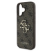 Guess PU 4G Metal Logo kryt pre iPhone 16 Plus hnedý