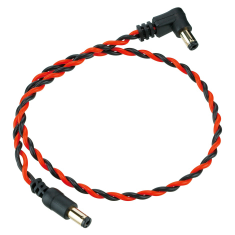 Ibanez Twisted DC Cable Black & Neon Red, Length: 16" Straight & Angle