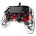 PS4 HW Gamepad Nacon Compact Controller Clear Red