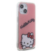 Plastové puzdro Hello Kitty na Apple iPhone 15 HKHCP15SHKDSP IML Daydreaming Logo ružové