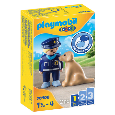 PLAYMOBIL 1.2.3  70408 Policajt so psom